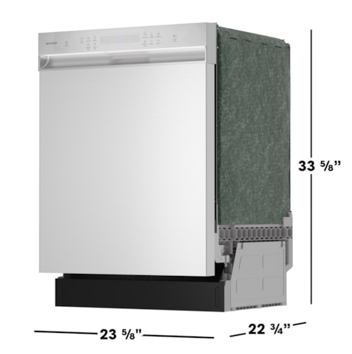Sharp Appliances 24 In. Slide-in Stainless Steel Hybrid Dishwasher