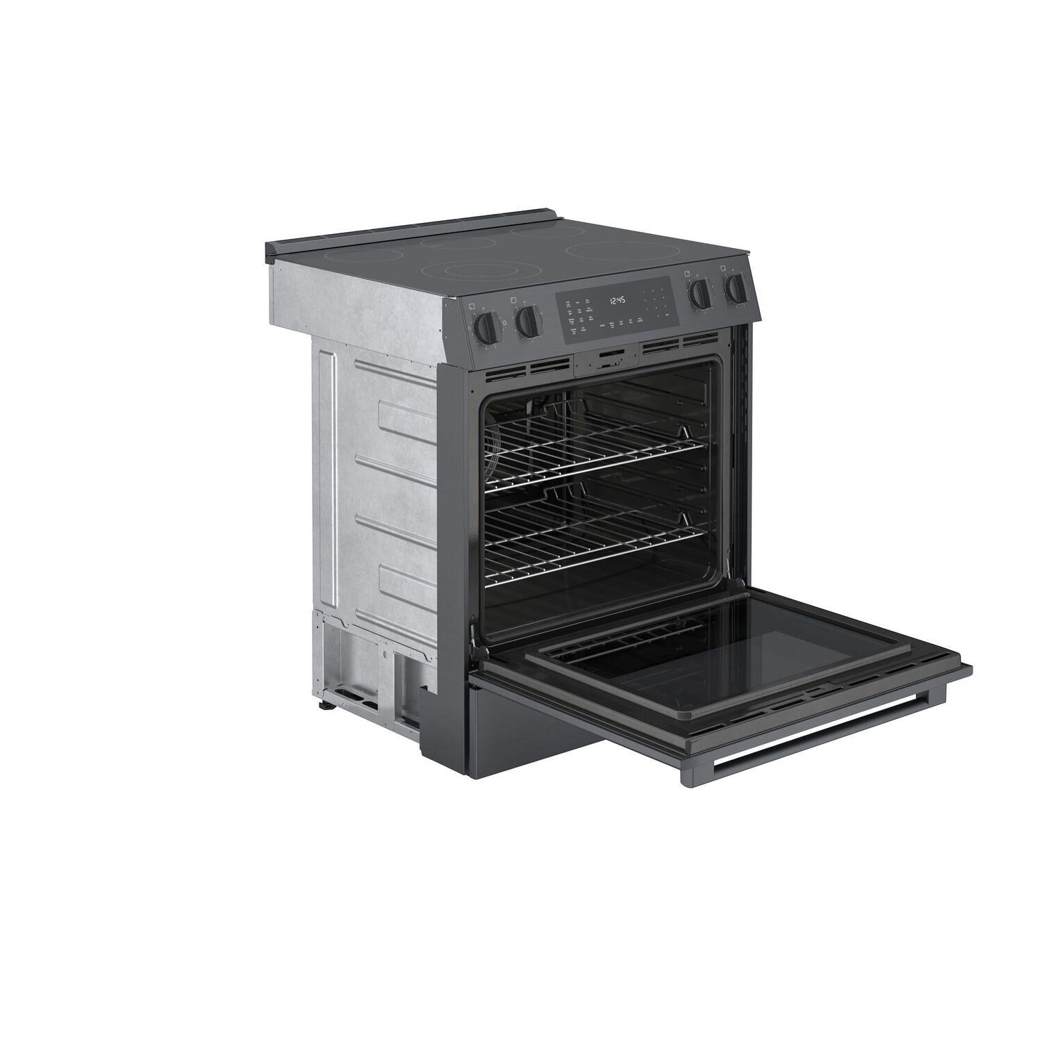 Bosch HEI8046U 800 Series Electric Slidein Range 30'' Black Stainless
