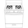 Hotpoint Gas Ranges 30" Free Standing Gas Range