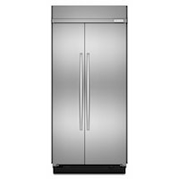 25.5 Cu. Ft 42-Inch Width Built-In Side By Side Refrigerator With Printshield(Tm) Finish - Stainless Steel