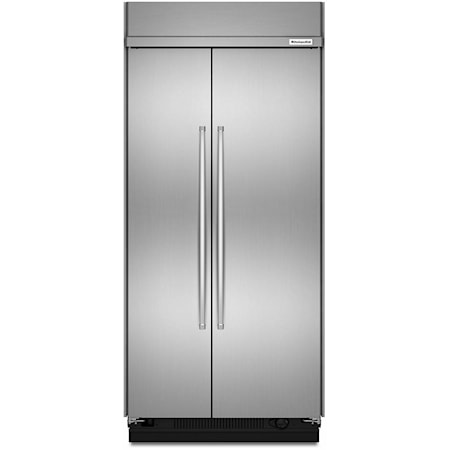 25.5 Cu. Ft 42-Inch Width Built-In Side By Side Refrigerator With Printshield(Tm) Finish - Stainless Steel