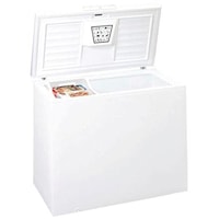 Household chest freezer with 9 c.f. of storage capacity