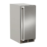 15-In Outdoor Built-In Clear Ice Machine For Gravity Drain Applications with Door Style - Stainless Steel
