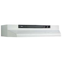 Broan(R) 30-Inch Convertible Under-Cabinet Range Hood, 220 CFM, White