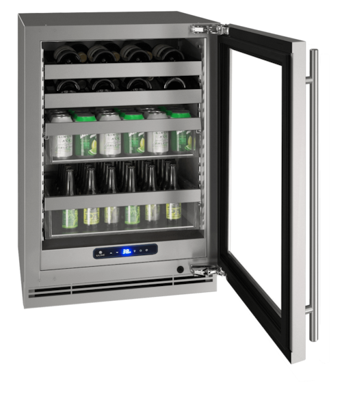 Hbv524 24" Beverage Center With Stainless Frame Finish And Field Reversible Door Swing (115 V/60 Hz)