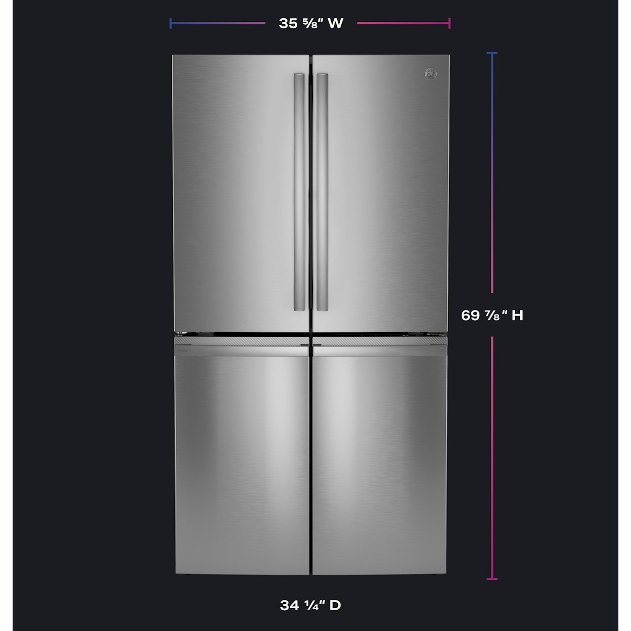 GE Appliances Refrigerators Bottom Freezer Freestanding Refrigerator