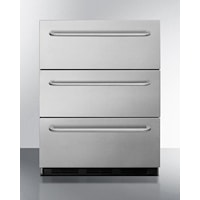 24" Wide 3-drawer All-refrigerator