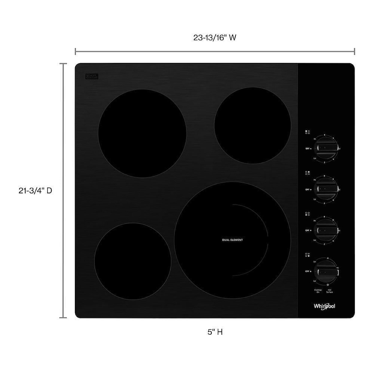 Whirlpool Electric Ranges Cooktop