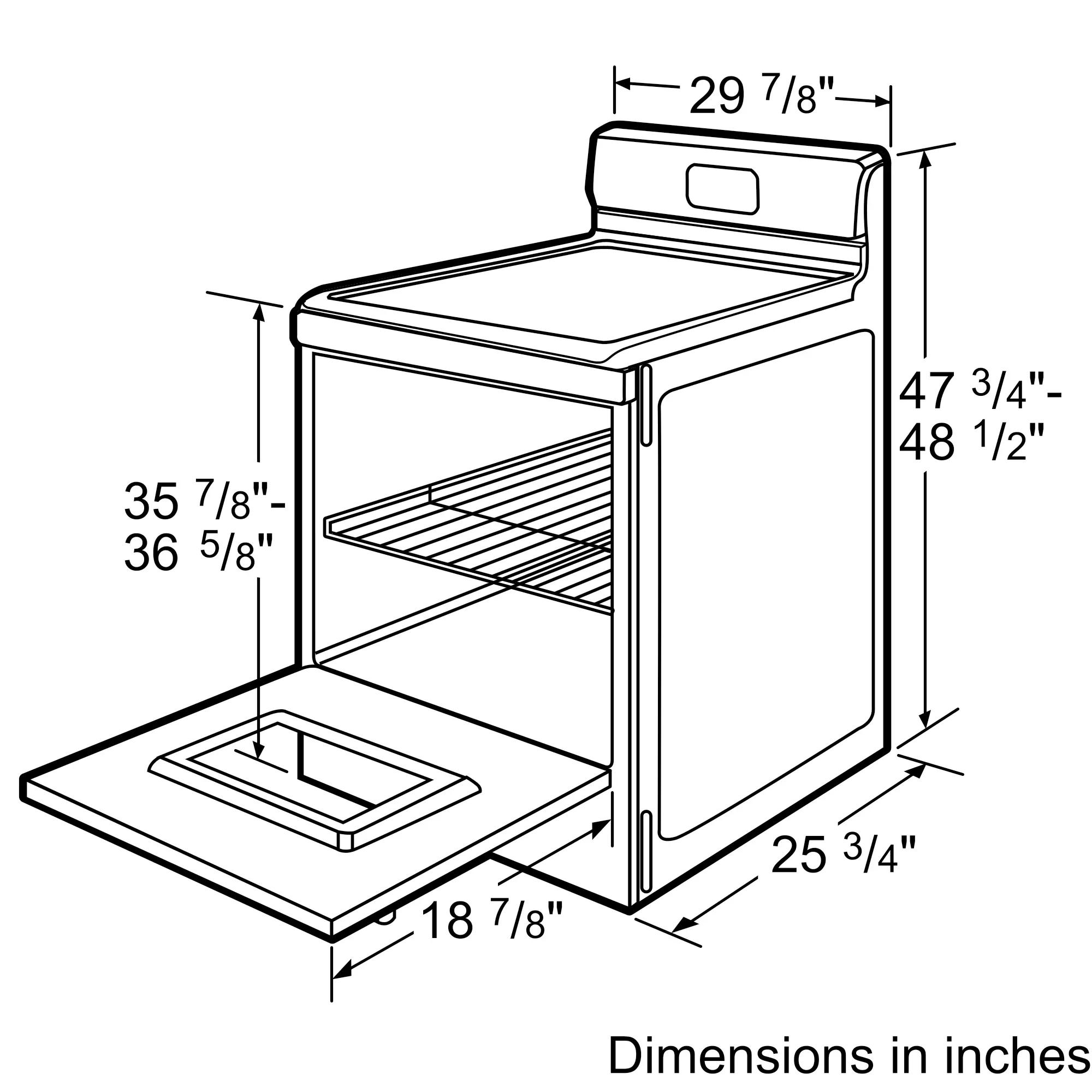 30" Free Standing Gas Range