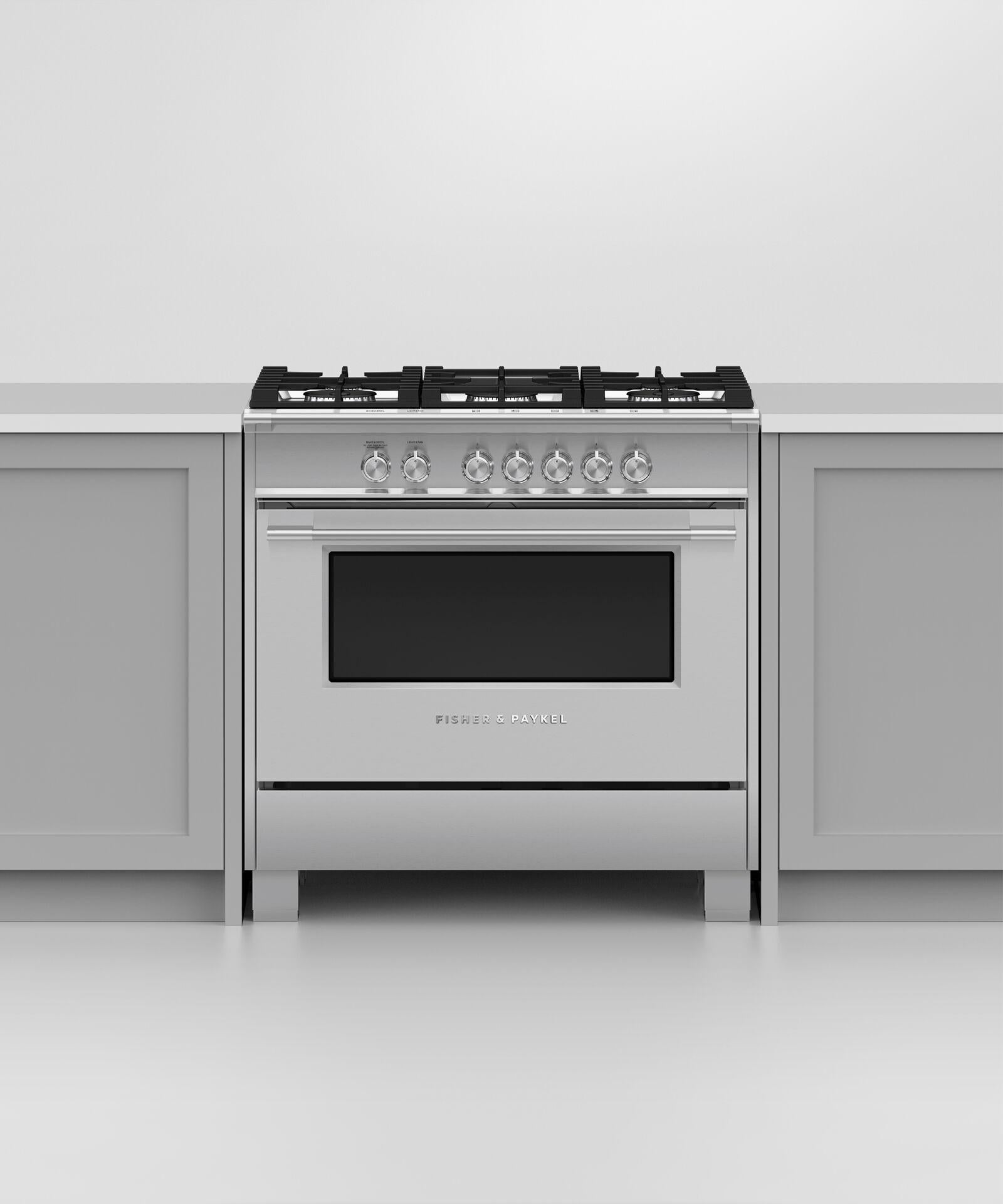 Fisher and Paykel Gas Ranges 36" And Larger Free Standing Gas Range