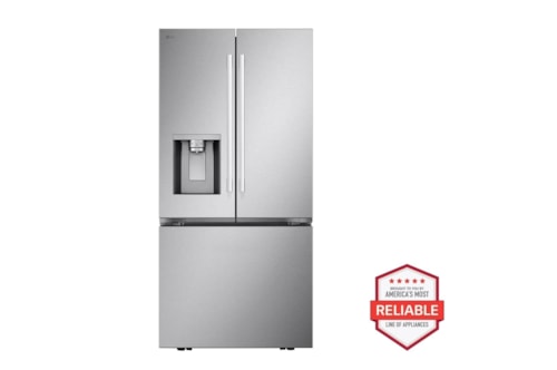 20 Cu. Ft. 3-Door French Door, Counter-Depth Max™ Refrigerator With Hybrid Handles