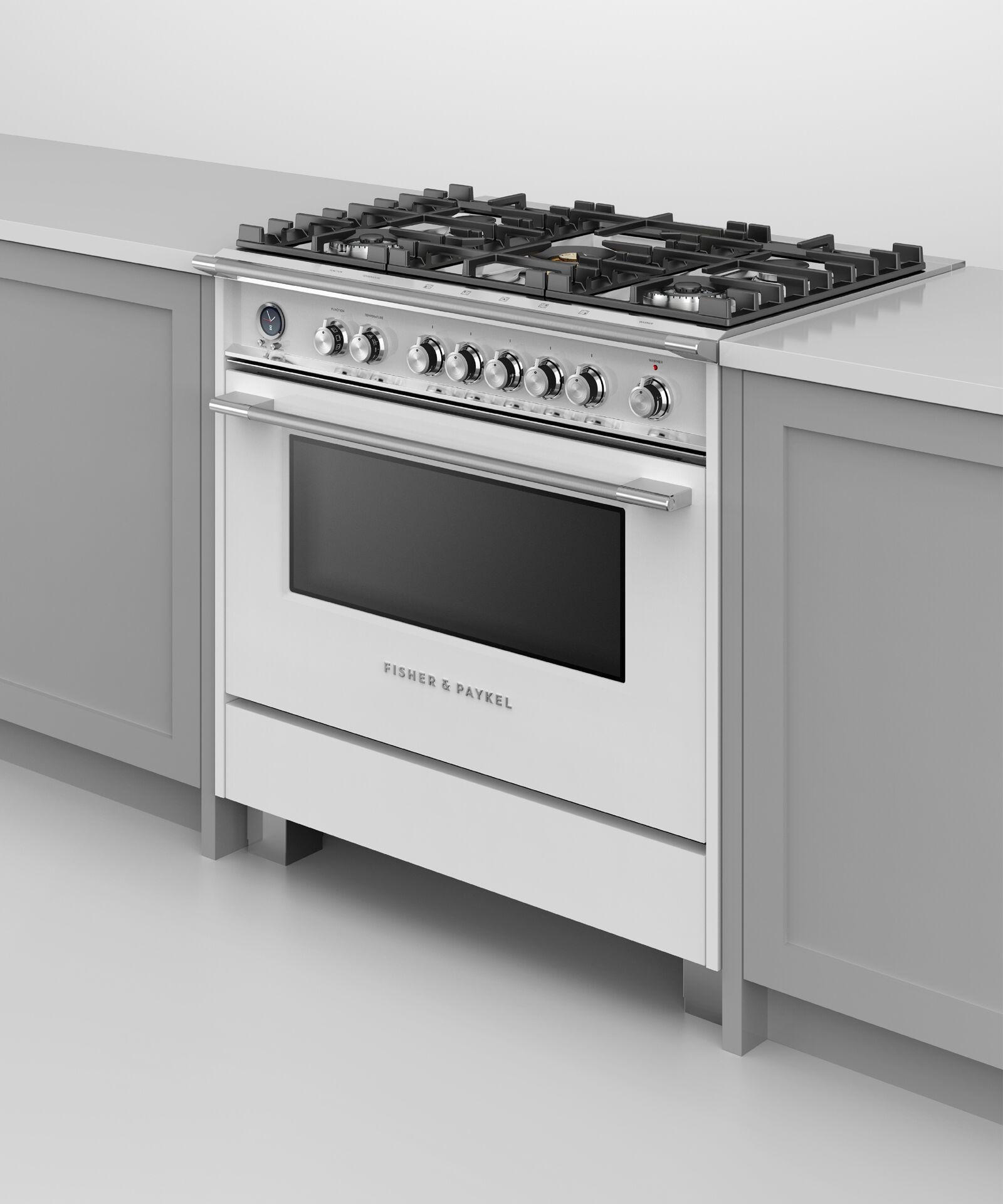 Fisher and Paykel Gas Ranges 36" And Larger Free Standing Gas Range
