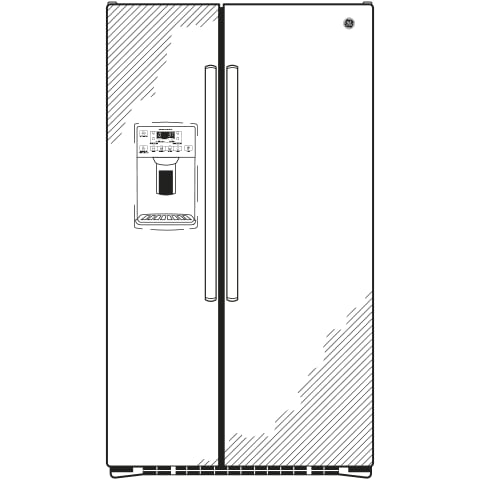 GE Appliances Refrigerators Side By Side Freestanding Refrigerator