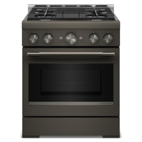 Kitchenaid® 30-Inch 4 Burner Commercial-Style Gas Range With No Preheat Air Fry Mode