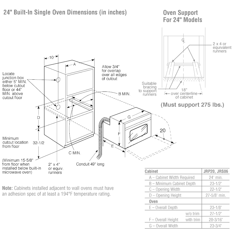 GE Appliances Electric Ranges Single Wall Electric Oven