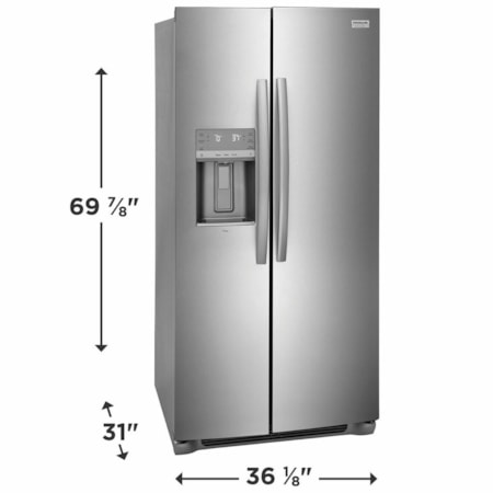 Side By Side Freestanding Refrigerator