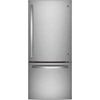 Ge(R) Energy Star(R) 20.9 Cu. Ft. Bottom-Freezer Refrigerator