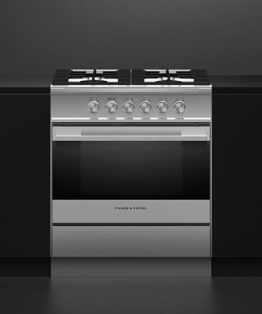 Fisher and Paykel Gas Ranges 30" Free Standing Gas Range