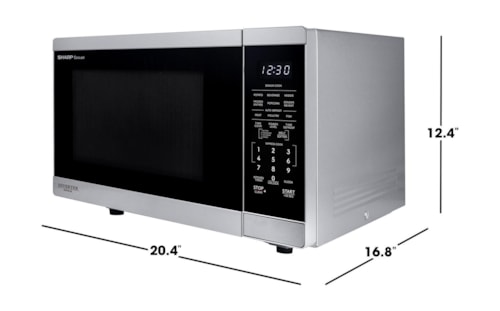 Sharp 1.4 Cu. Ft. 1100W Stainless Steel Countertop Microwave Oven With Inverter Technology