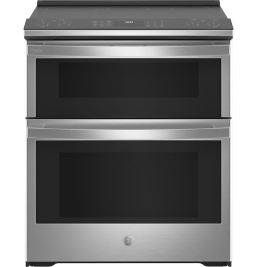 Ge Profile™ 30" Smart Slide-In Electric Double Oven Convection Fingerprint Resistant Range