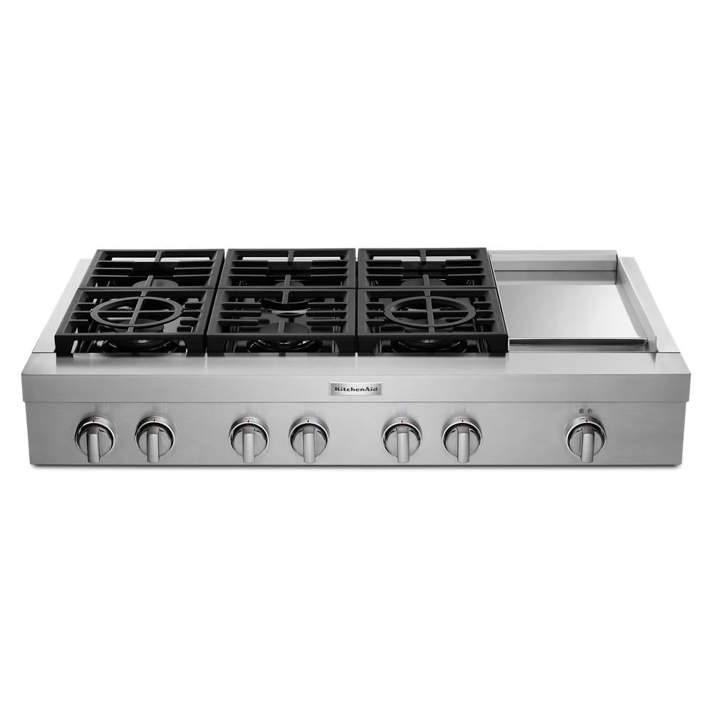 kitchenaid downdraft cooktop gas