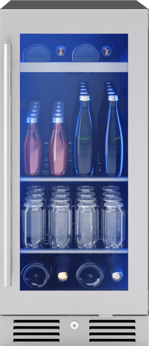 Presrv Bev Cooler, 15In Uc, Ss+Gls, Rvs Door, 1Z