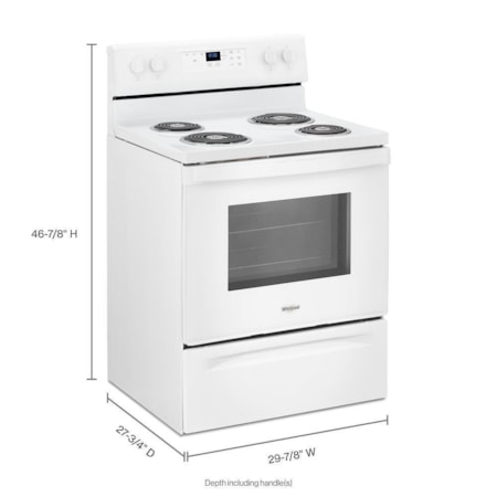 Whirlpool Freestanding Coil Electric Range