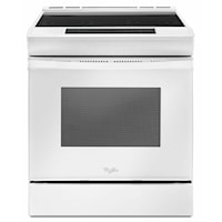 4.8 cu. ft. Guided Electric Front Control Range With The Easy-Wipe Ceramic Glass Cooktop - White