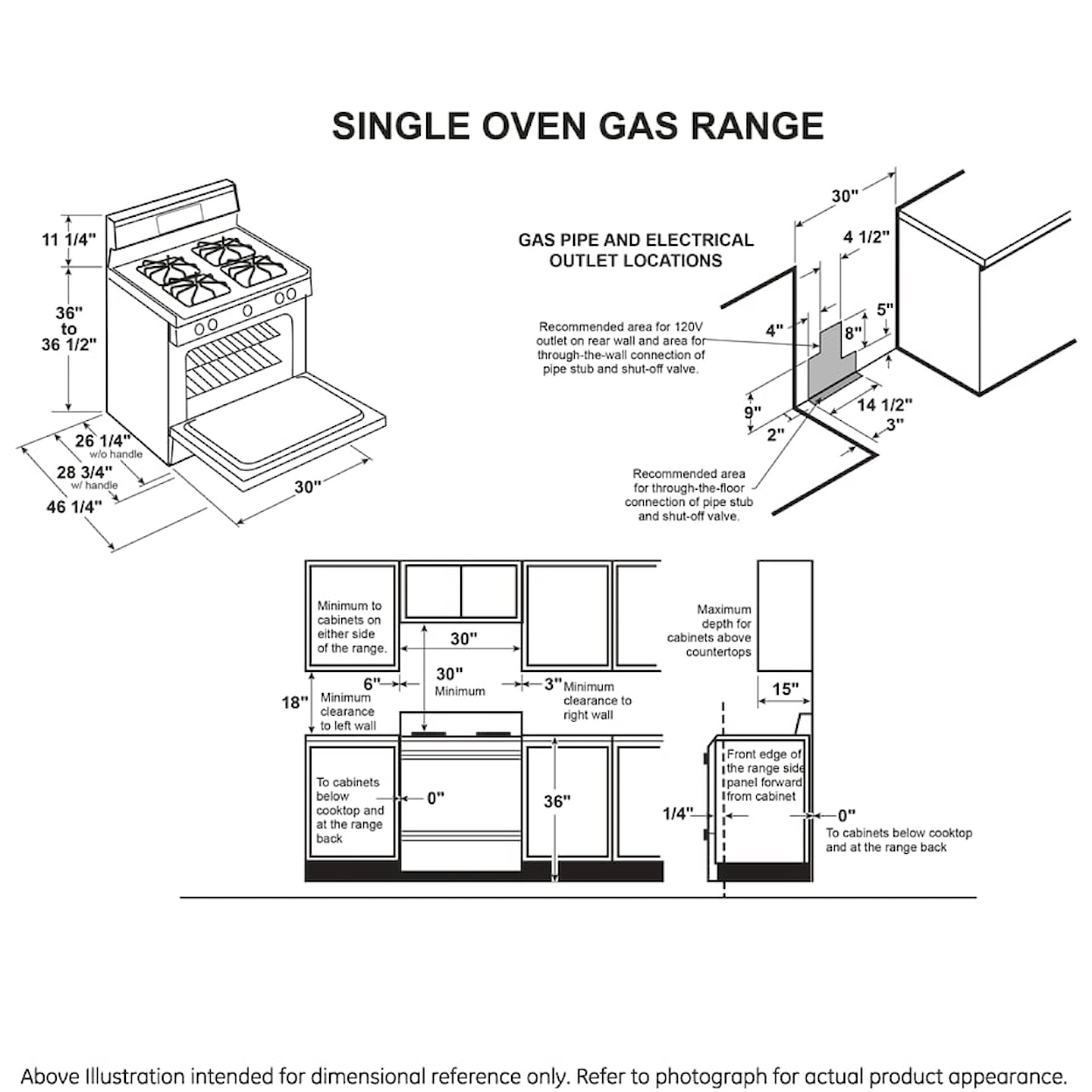 GE Appliances Gas Ranges 30" Free Standing Gas Range
