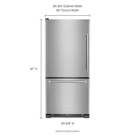 Bottom Freezer Freestanding Refrigerator