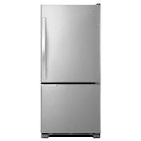 30-inches wide Bottom-Freezer Refrigerator with Accu-Chill(TM) System - 18.7 cu. ft. - Stainless Steel