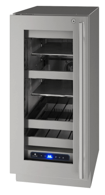 Hbv515 15" Beverage Center With Stainless Frame Finish And Left-Hand Hinge Door Swing And Lock (115 V/60 Hz)