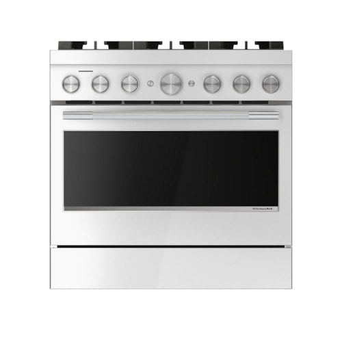 Kitchenaid® 36-Inch 6 Burner Commercial-Style Gas Range With No Preheat Air Fry Mode
