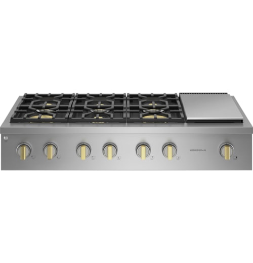 Monogram 48" Professional Gas Rangetop With 6 Burners And Griddle