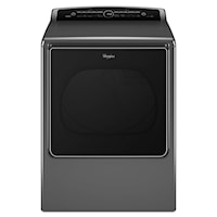 8.8 cu.ft Top Load HE Gas Dryer with Intuitive Touch Controls, Steam Refresh Chrome Shadow