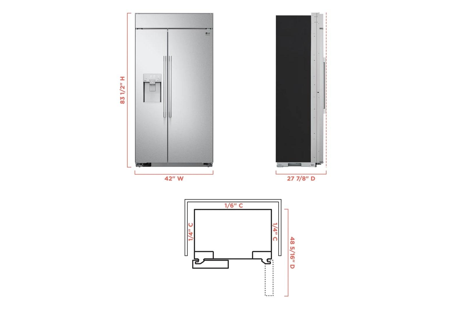 Side By Side Built In Refrigerator