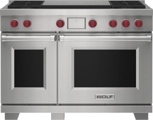 Wolf 4-Burner 48" Dual Fuel Range with a French Top