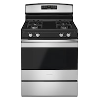 30-inch Gas Range with Self-Clean Option - Stainless Steel