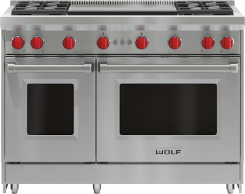 48" Gas Range - 4 Burners And Infrared Dual Griddle