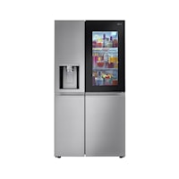 23 cu. ft. Smart Side-by-Side Counter-Depth InstaView(R) Refrigerator with Craft Ice(TM)