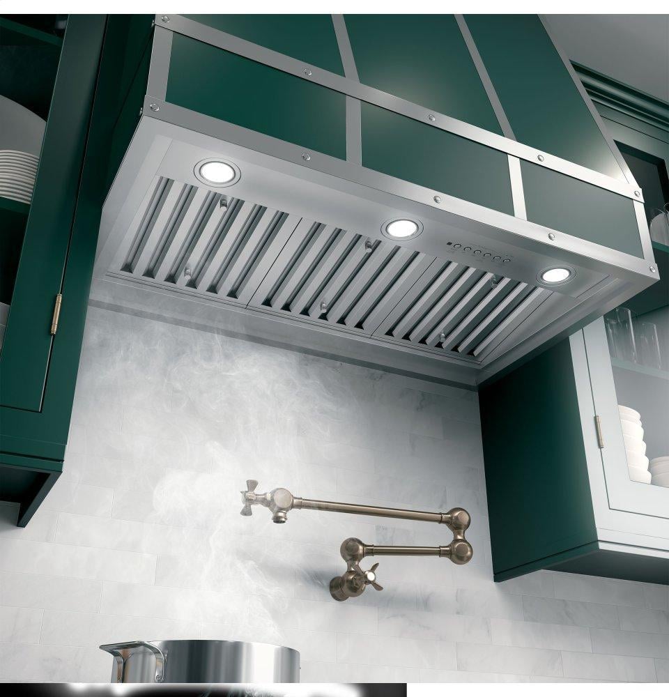 GE Appliances UVC9360SLSS GE 36” Designer Custom Range Hood Insert