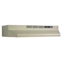 Broan(R) 30-Inch Convertible Under-Cabinet Range Hood, 230 Max Blower Cfm, Almond