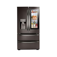 28 cu ft. Smart InstaView(R) Door-in-Door(R) Double Freezer Refrigerator with Craft Ice(TM)
