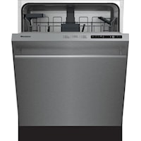 24In Dishwasher Ada Ss W/ Bar Handle 48Dba Top Control 6 Cycle, Beam On Floor