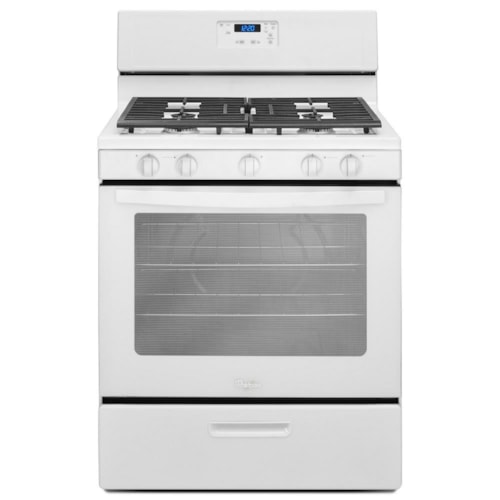 Whirlpool(R) 5.1 Cu. Ft. Freestanding 5-Burner Gas Stove - White