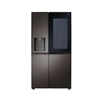 23 cu. Ft. Side-By-Side Counter-Depth InstaView(R) Refrigerator with Craft Ice(TM)