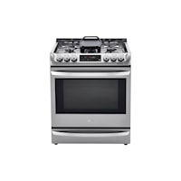 6.3 cu. ft. Smart wi-fi Enabled Dual Fuel Slide-in Range with ProBake Convection(R) and EasyClean(R)