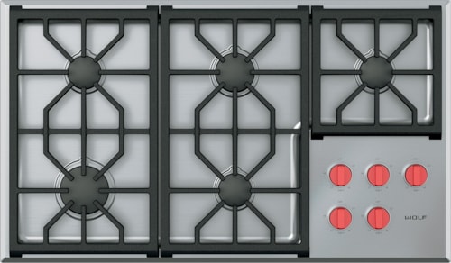 36" Professional Gas Cooktop - 5 Burners