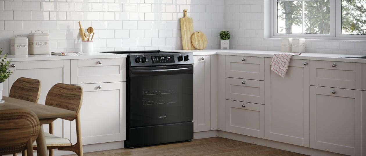 Frigidaire FCFE3062AB Frigidaire 30" Front Control Electric Range Simon's Furniture Range