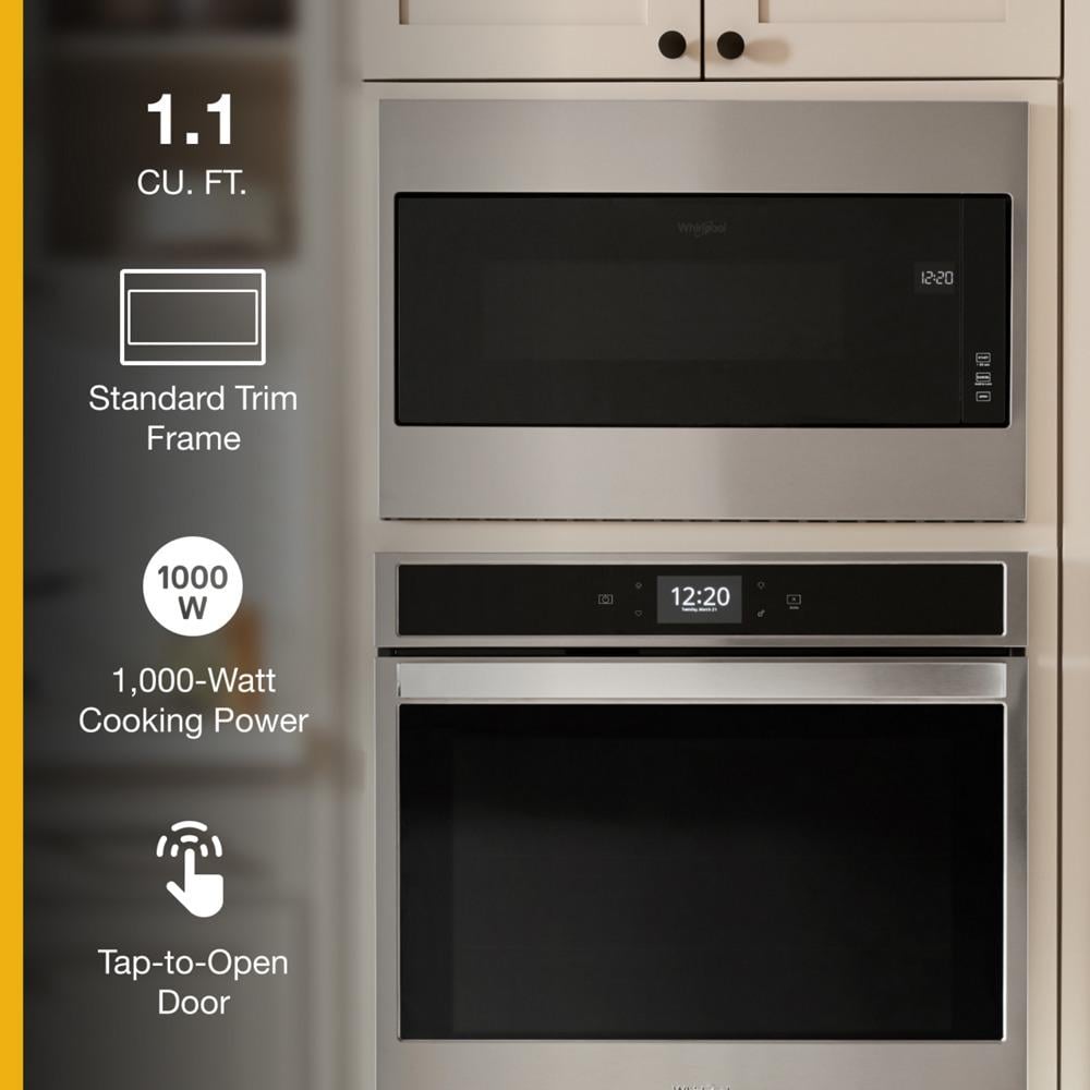 Whirlpool WMT55511KS 1.1 cu. ft. BuiltIn Microwave with Standard Trim